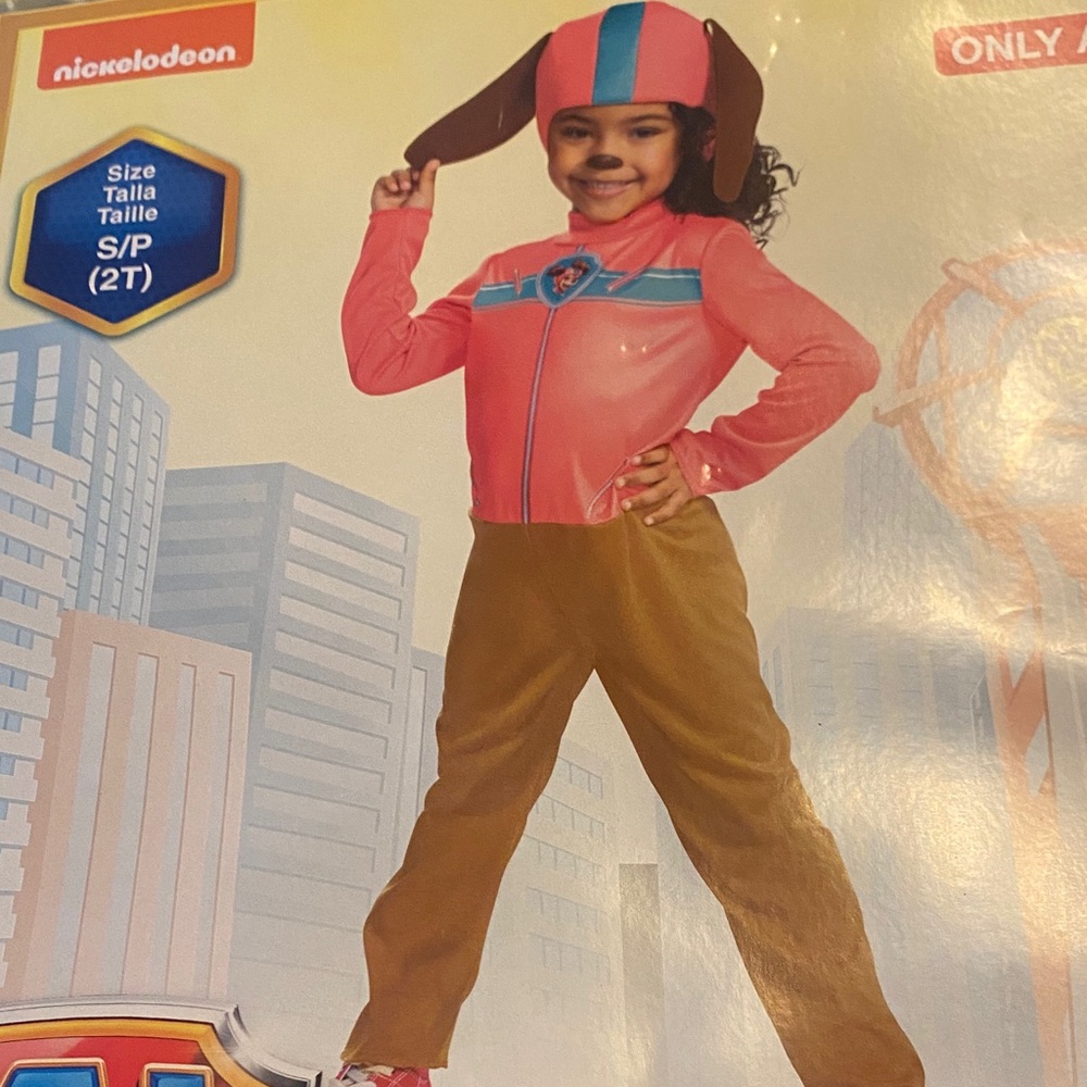 Nickelodeon Paw Patrol Liberty Pink and Brown Superhero Costume